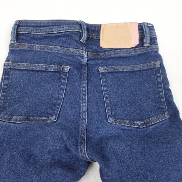 Acne Studios Peg Indigo Jeans Women's 26 (26x28) Skinny Stretch Made in Italy - Picture 9 of 13